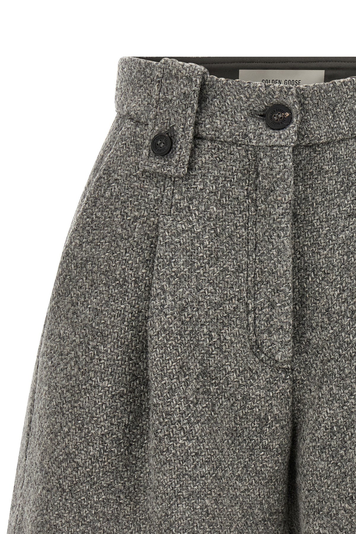 golden goose ryanna shorts redefine sartorial daywear through a structured sil