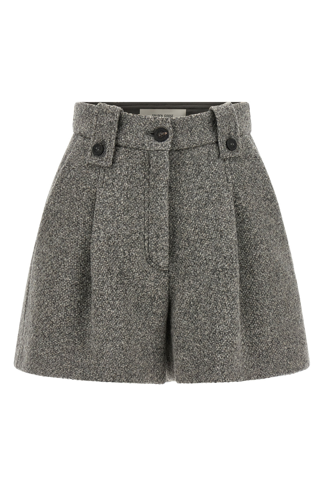 GOLDEN GOOSE 38 golden goose ryanna shorts redefine sartorial daywear through a structured sil