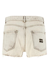stone-washed denim shorts