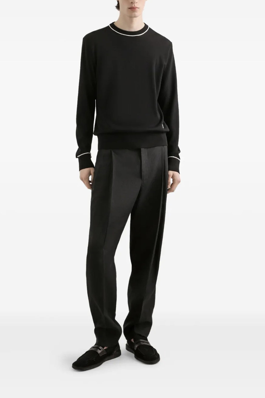 DOLCE &amp; GABBANA 48 fine wool crewneck sweater