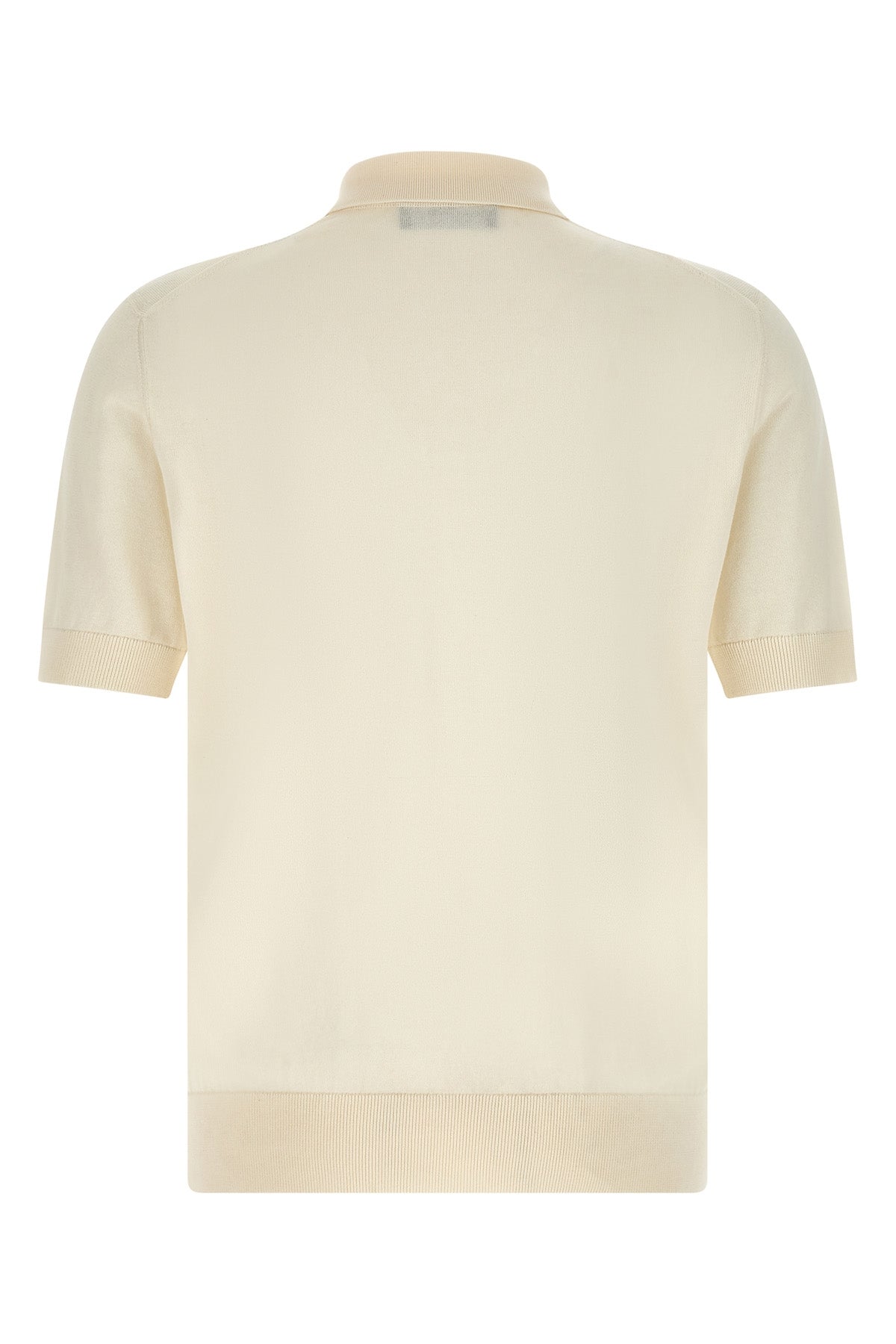 shaved cotton polo shirt