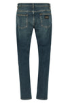essential used-effect stone washed stretch cotton denim jeans