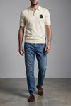 stone-washed cotton denim jeans