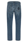 stone-washed cotton denim jeans