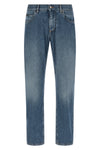 stone-washed cotton denim jeans