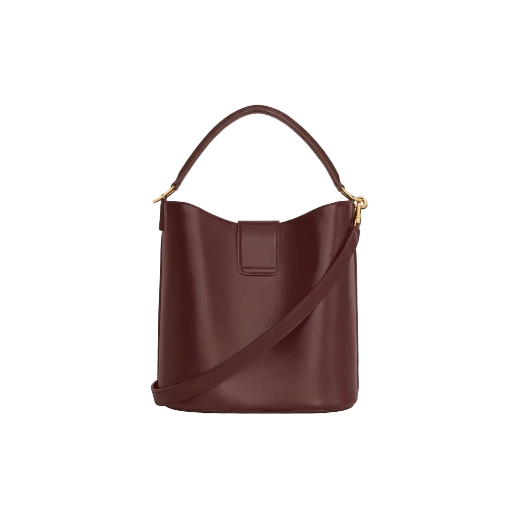 Louise Medium Leather Bucket Bag