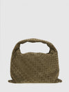 large hop suede leather bag