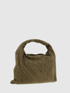 large hop suede leather bag
