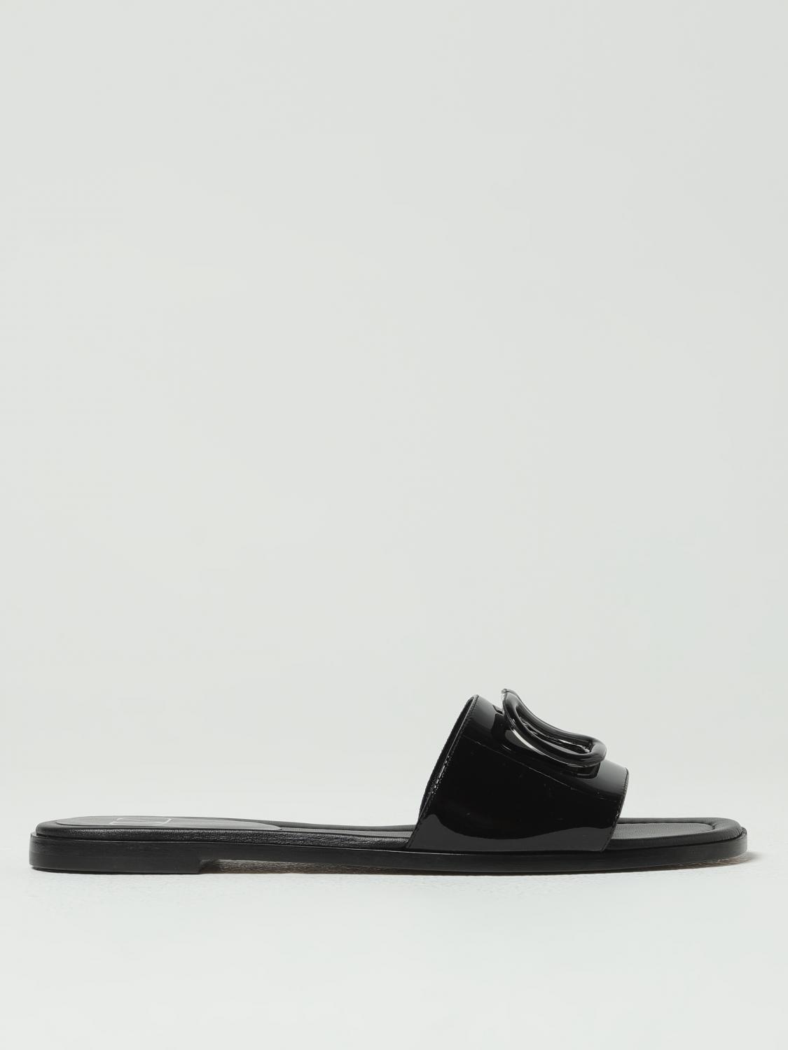 valentino-garavani-woman-s-flat-sandals-7w2s0bd5tmk-black