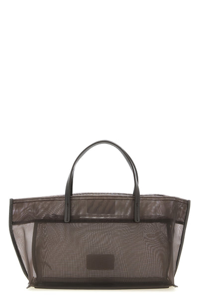christos mini shopping bag in semi-transparent mesh