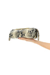 donna evening clutch bag in python print leather