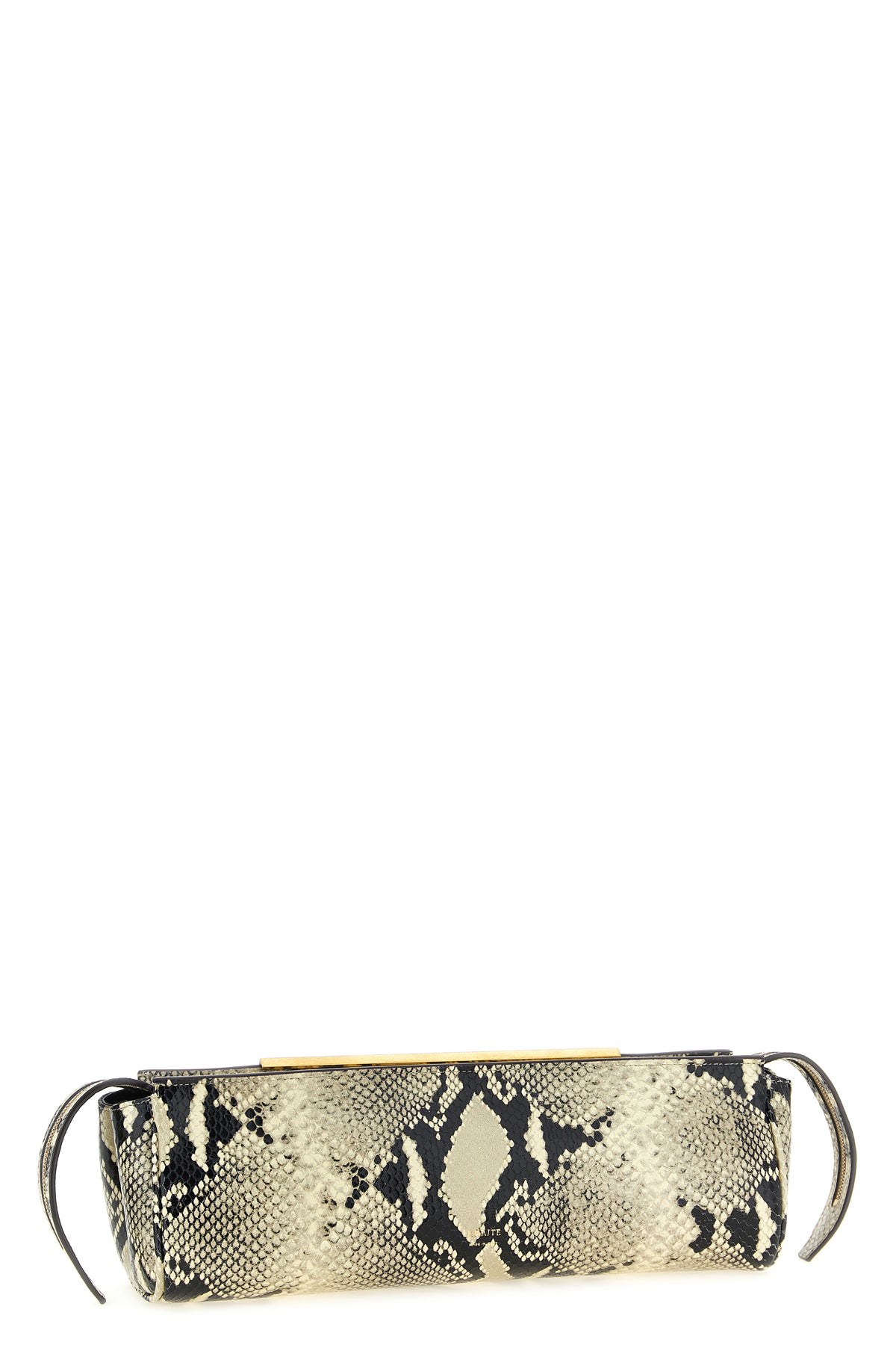 donna evening clutch bag in python print leather