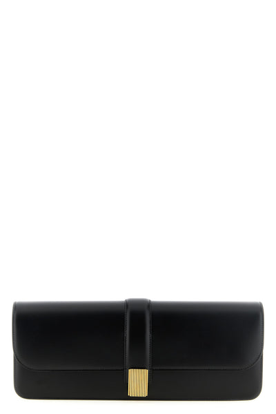 the khaite blake clutch is defined through its elongated east-west silhouette