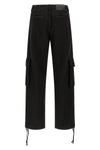 cargo pants in lightweight washed cotton satin