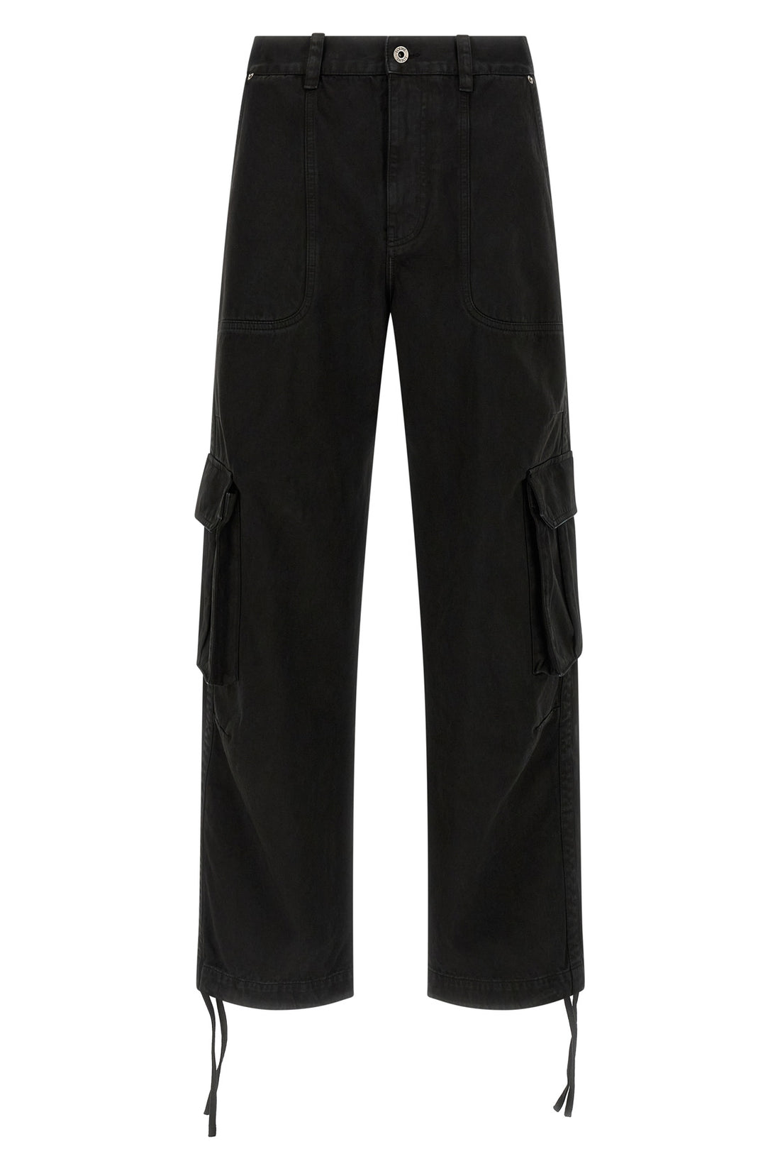 LOEWE 50 cargo pants in lightweight washed cotton satin