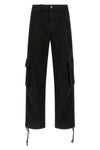 cargo pants in lightweight washed cotton satin