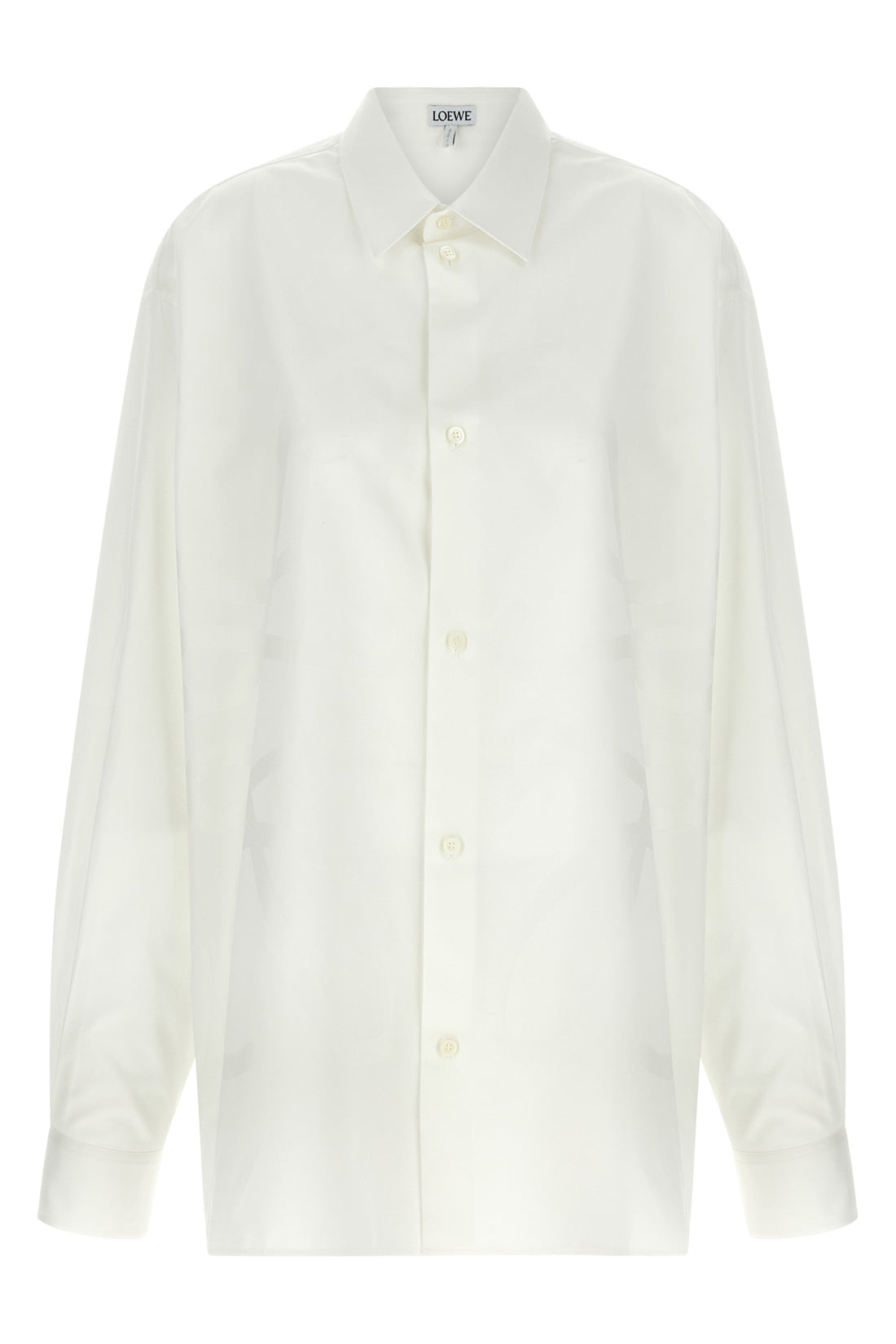 LOEWE 40 cm light cotton twill shirt