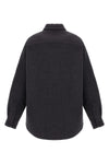 loewe overshirt in a fine double-sided boiled wool blend of medium weight