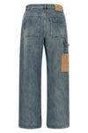 the loewe jeans in washed cotton denim of medium weight