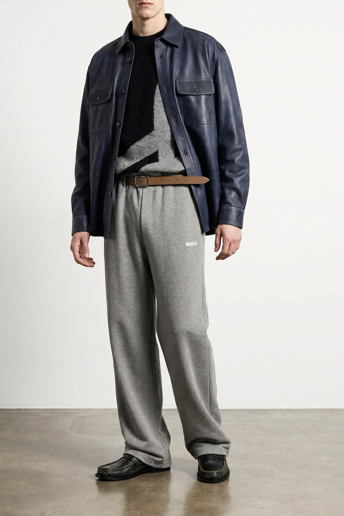 LOEWE M bouclé wool and cotton sweater of medium weight