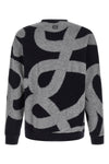 bouclé wool and cotton sweater of medium weight