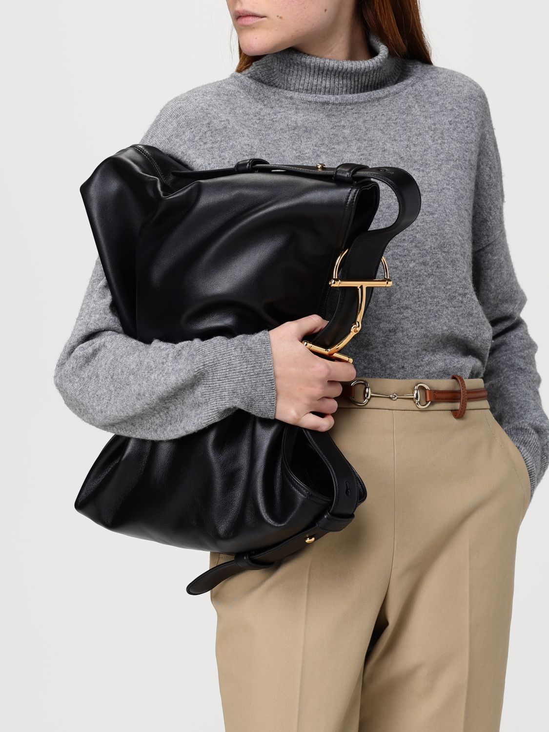 Beatrix Large Leather Shoulder Bag