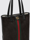 Ophidia Medium Suede Leather Tote