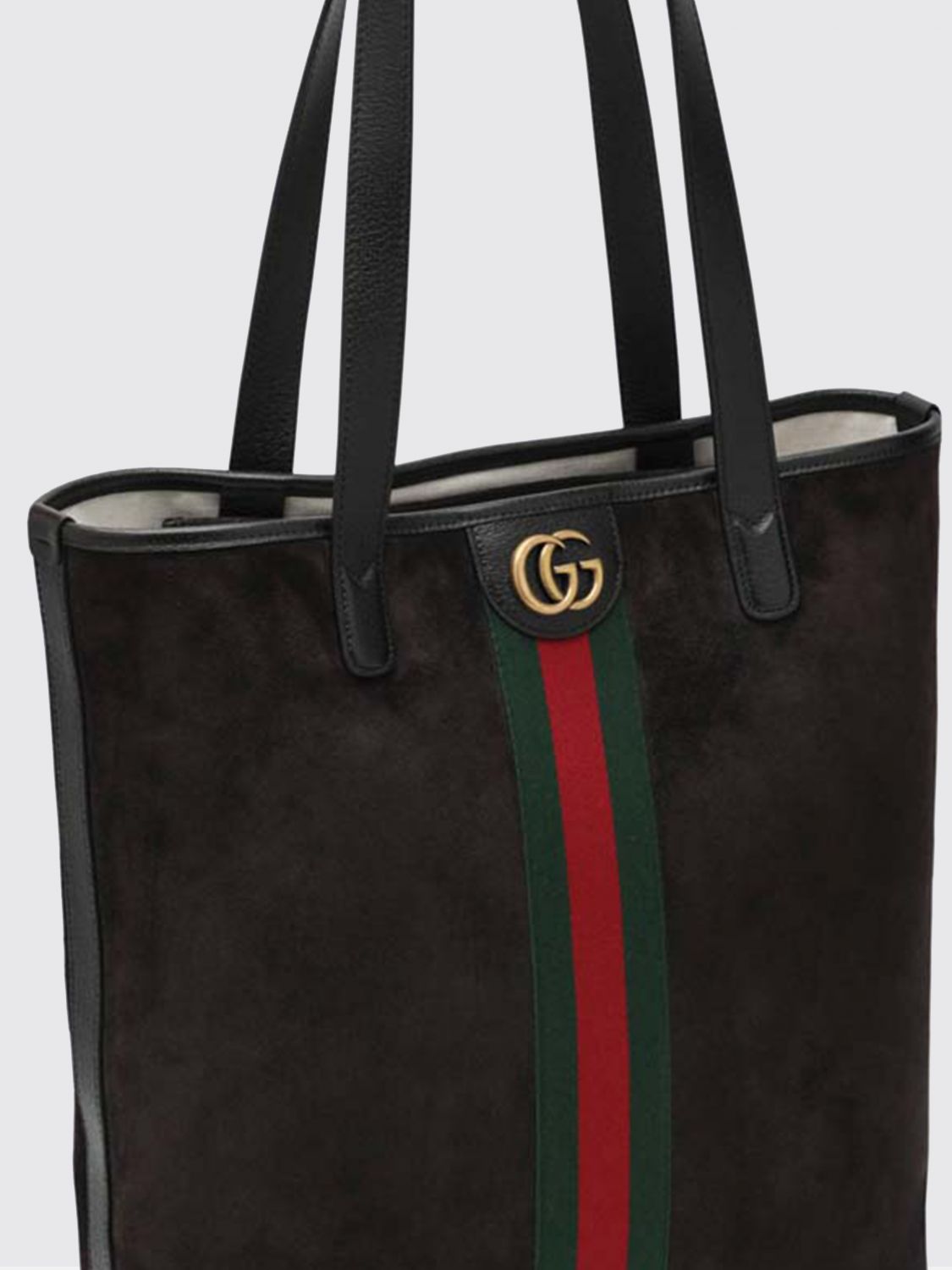Ophidia Medium Suede Leather Tote