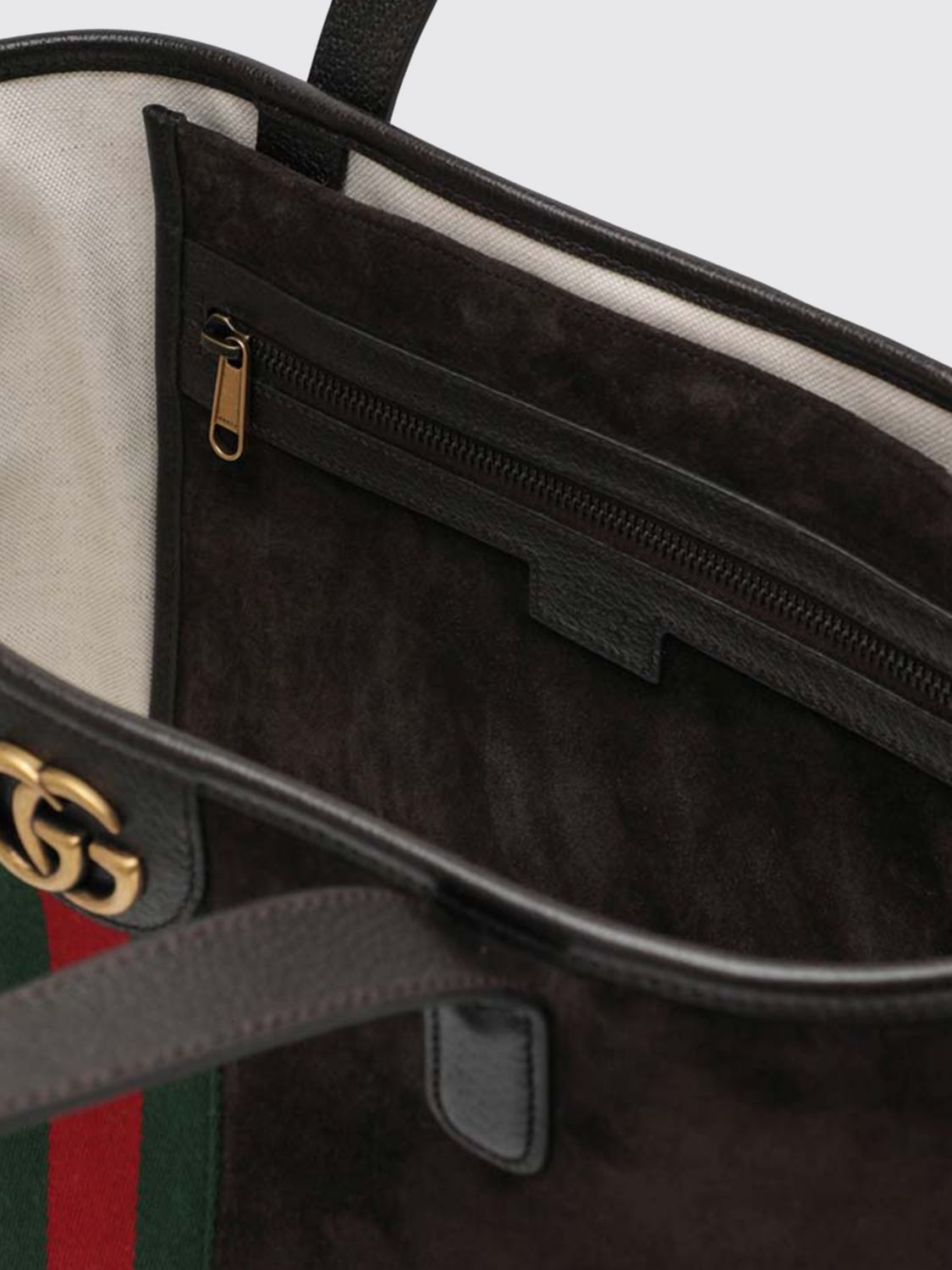 Ophidia Medium Suede Leather Tote