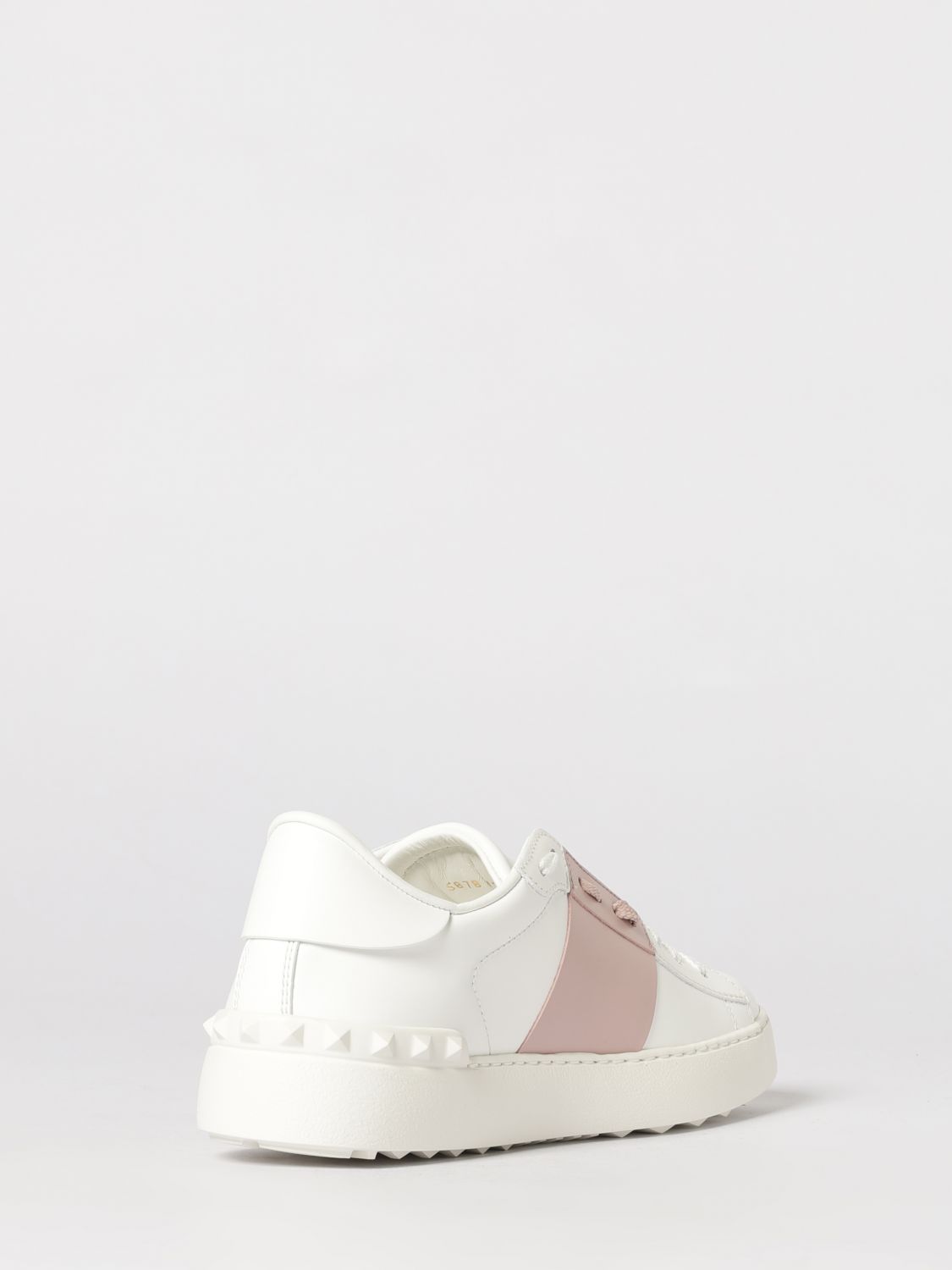 open leather sneakers