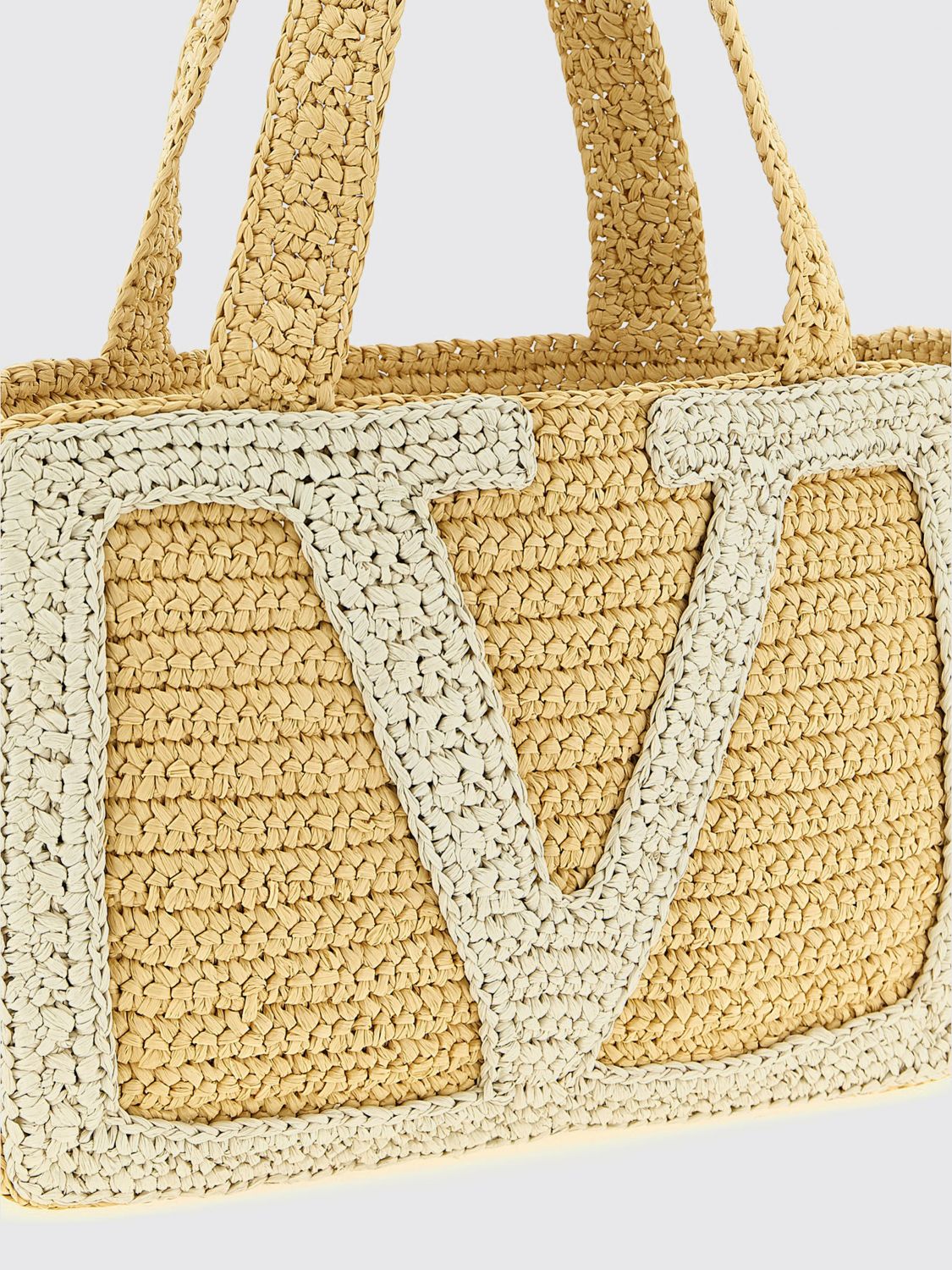 viva superstar crochet raffia bag