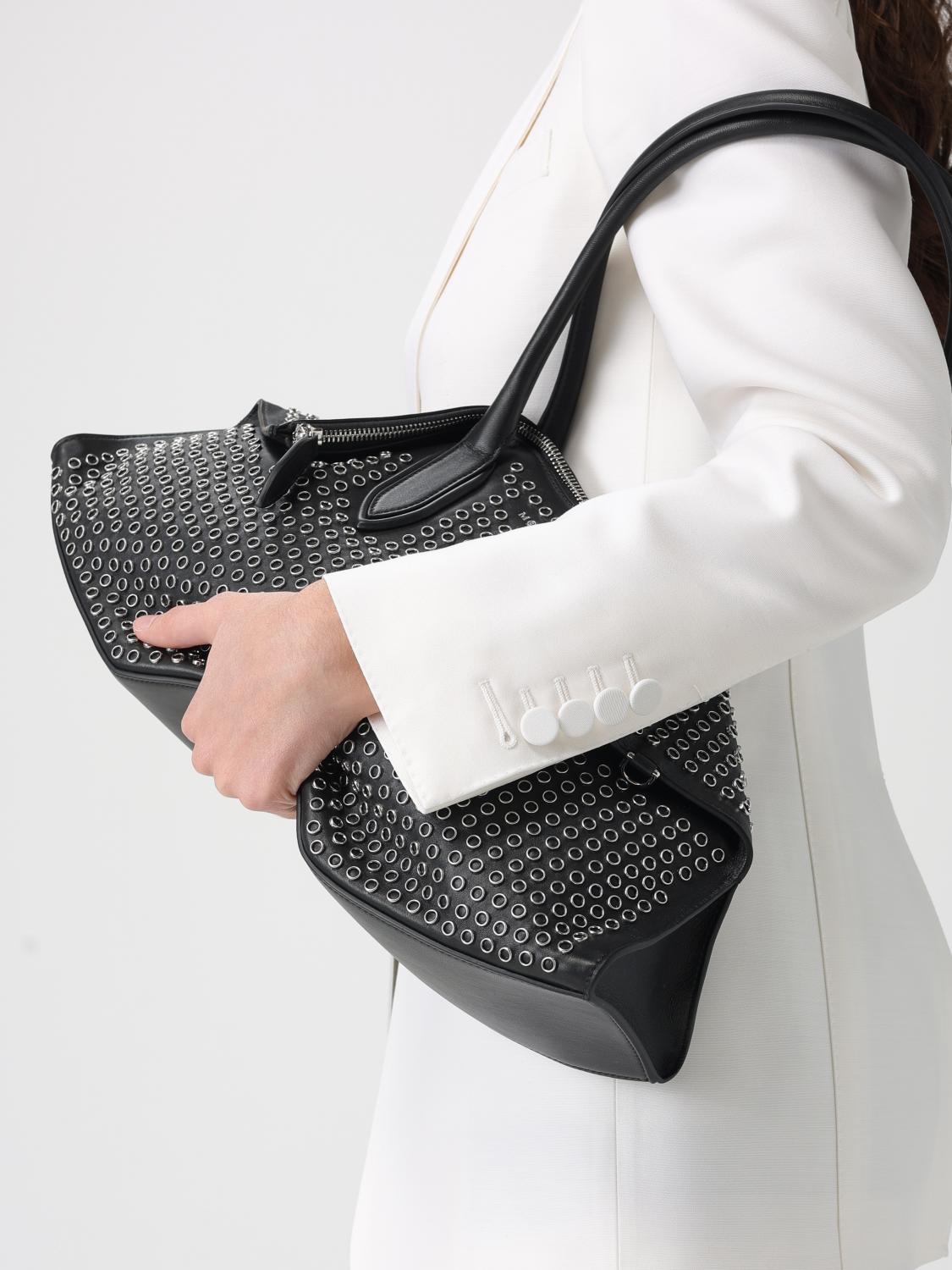 manta studded leather bag