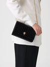 crocodile print leather bag