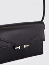 aube calf leather shoulder bag