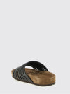 suede sandal with monili