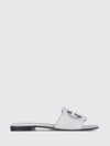 interlocking g leather mules