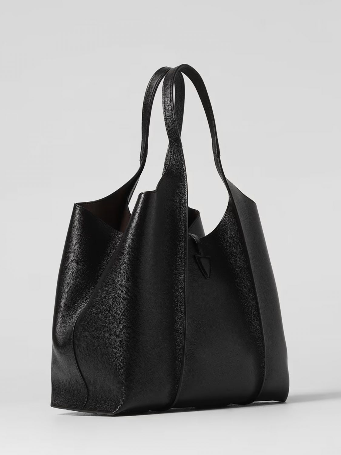 t timeless mini grained leather bag
