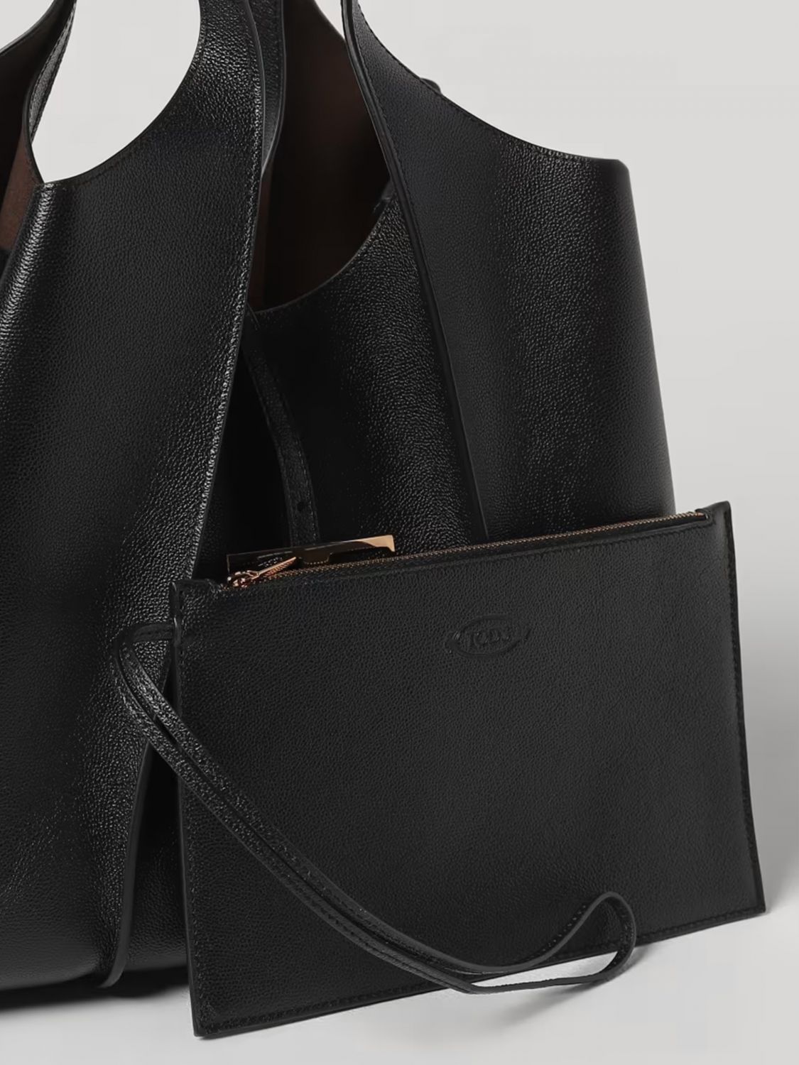 t timeless mini grained leather bag