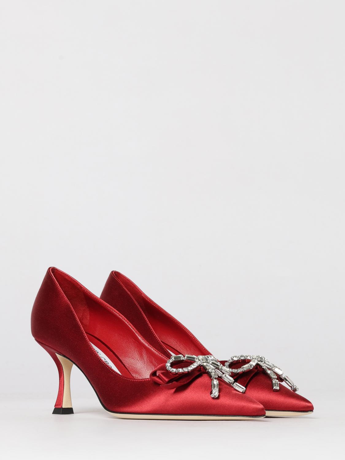 auria pumps in satin with jewel bow