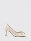 auria pumps in satin with jewel bow