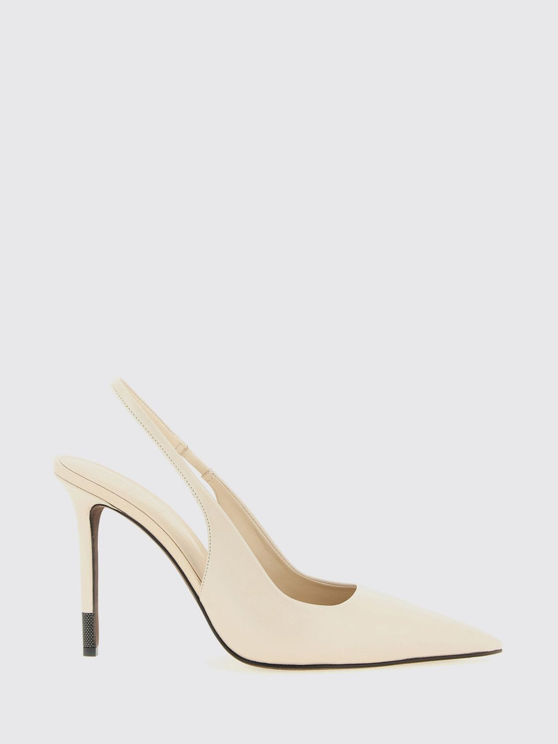 BRUNELLO CUCINELLI 39½ leather slingback pumps