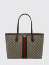 ophidia coated cotton bag with gg monogram