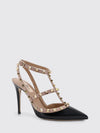 rockstud leather pumps