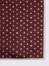 reversible silk foulard with polka dot print