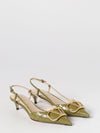 vlogo signature slingback in croc print leather