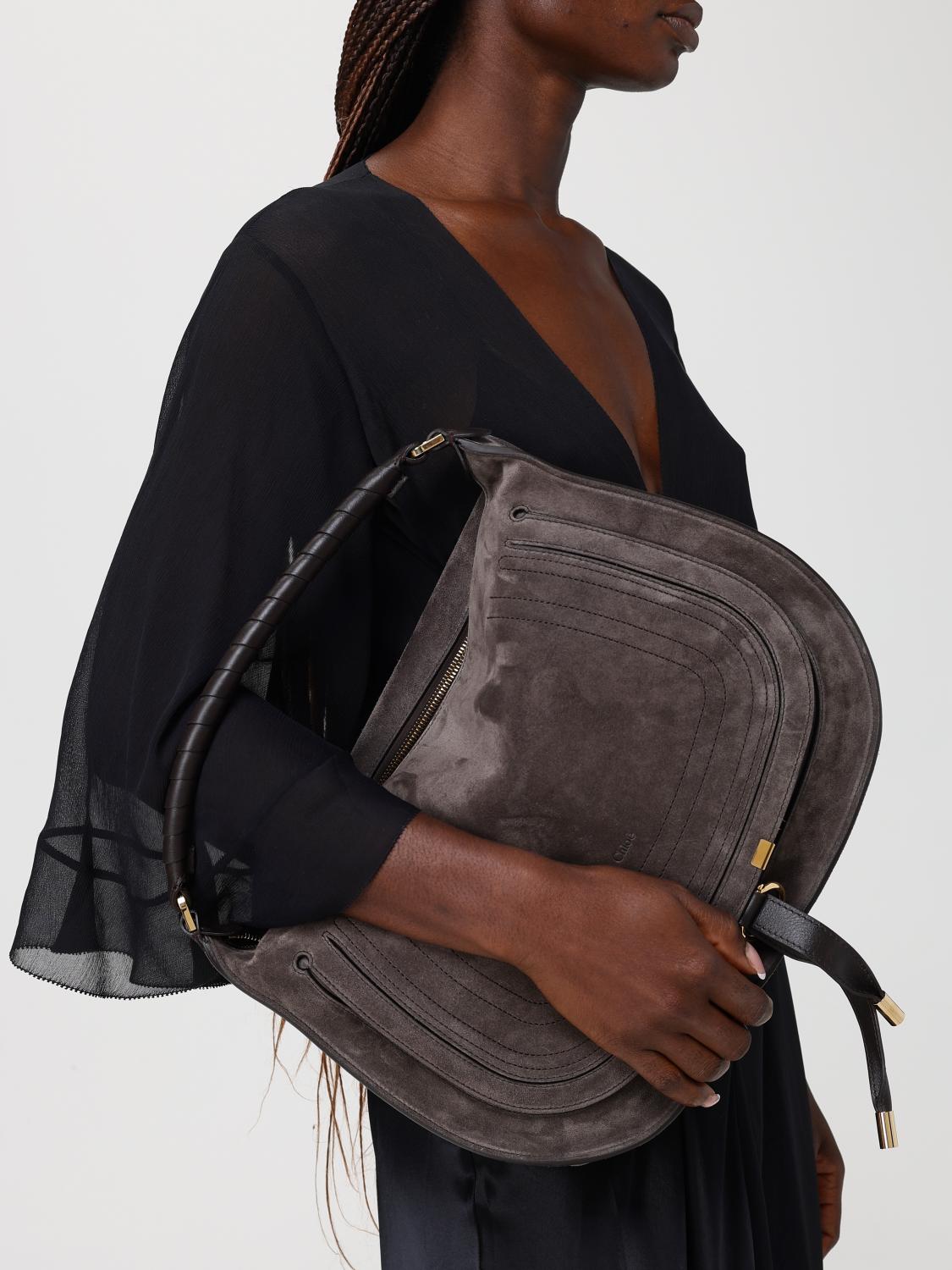 chloé marcie suede bag