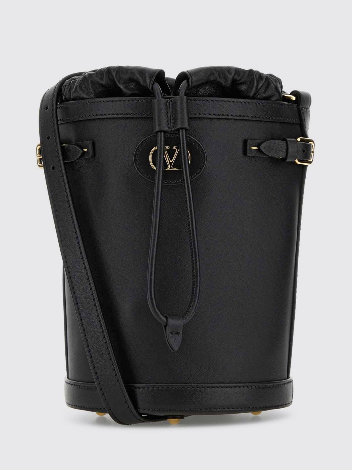 antibes leather bucket bag