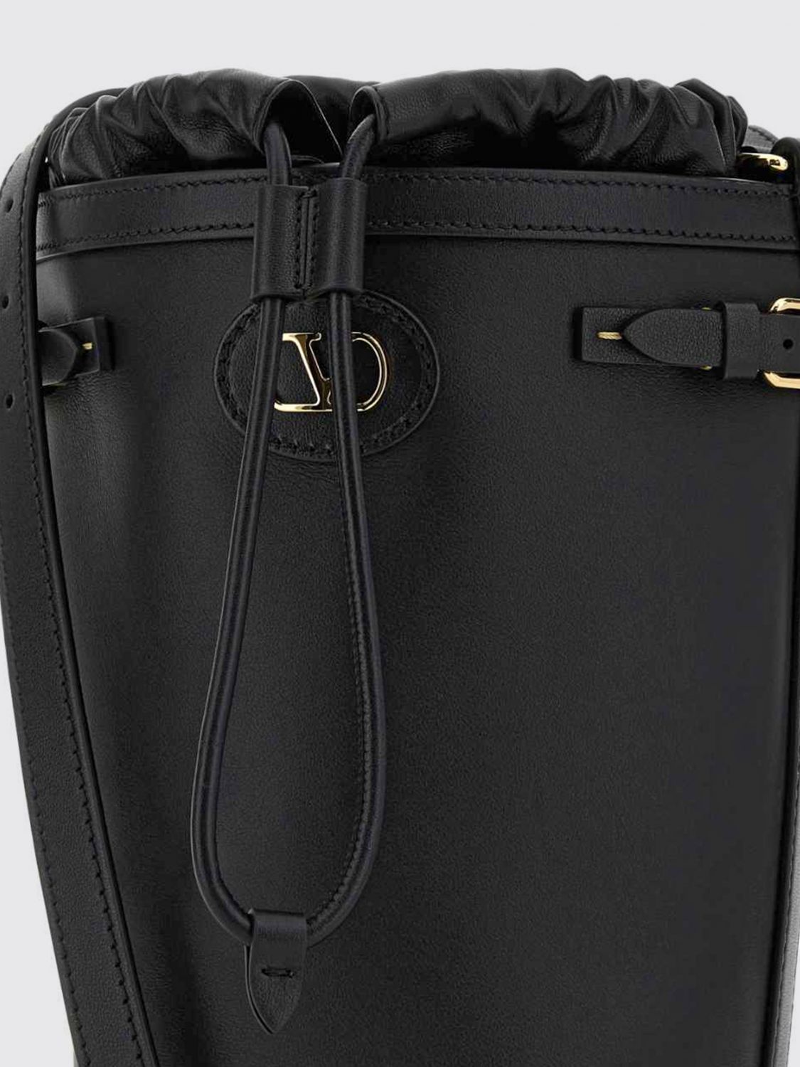 antibes leather bucket bag