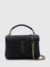 college chevron quilted leather bag