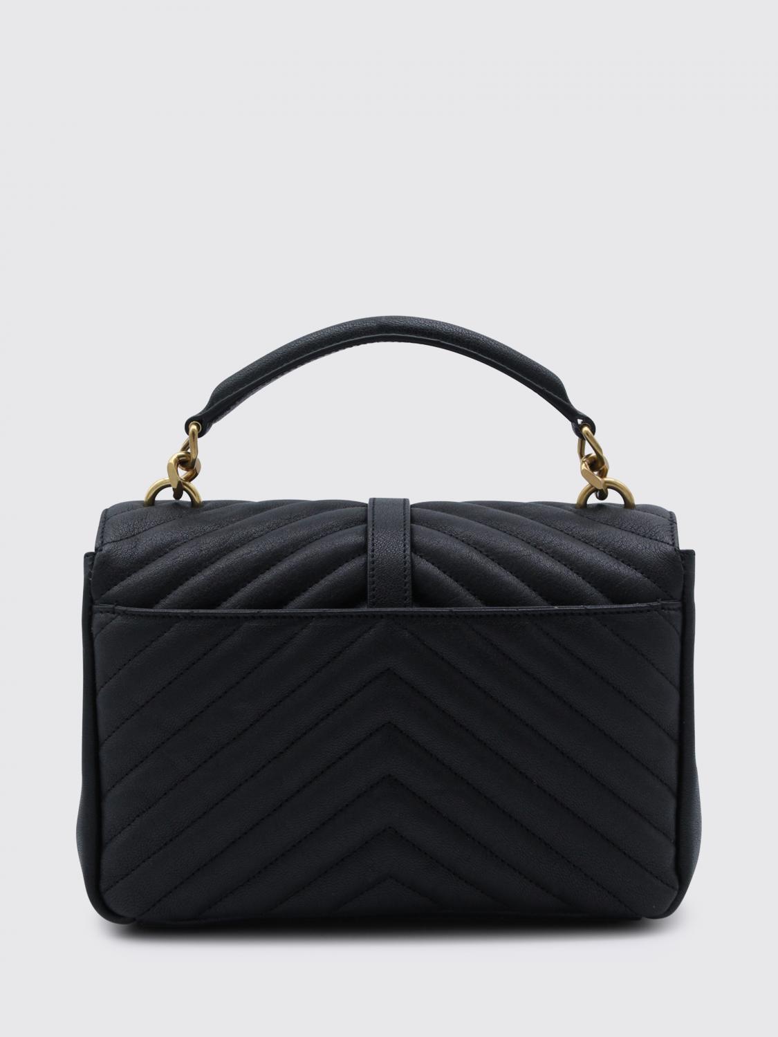 college chevron quilted leather bag